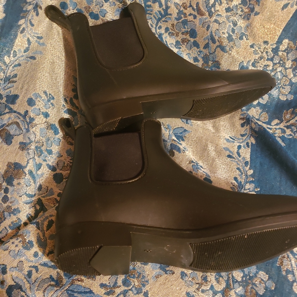 Ankle Rain Boots Size 8 Women's Storm By Cougar Black Waterproof Chelsea